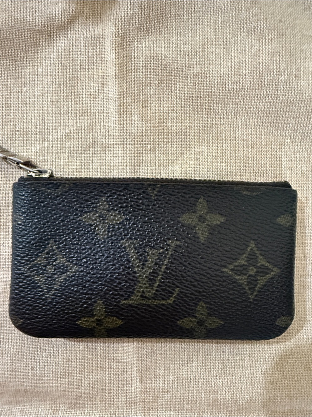 Authentic Louis Vuitton Brown Monogram Zip coin Mini Card Holder - Picture 1 of 10